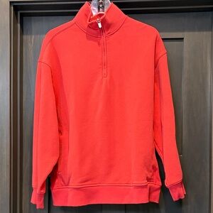 Athleta Fleece Half-Zip Sweatshirt